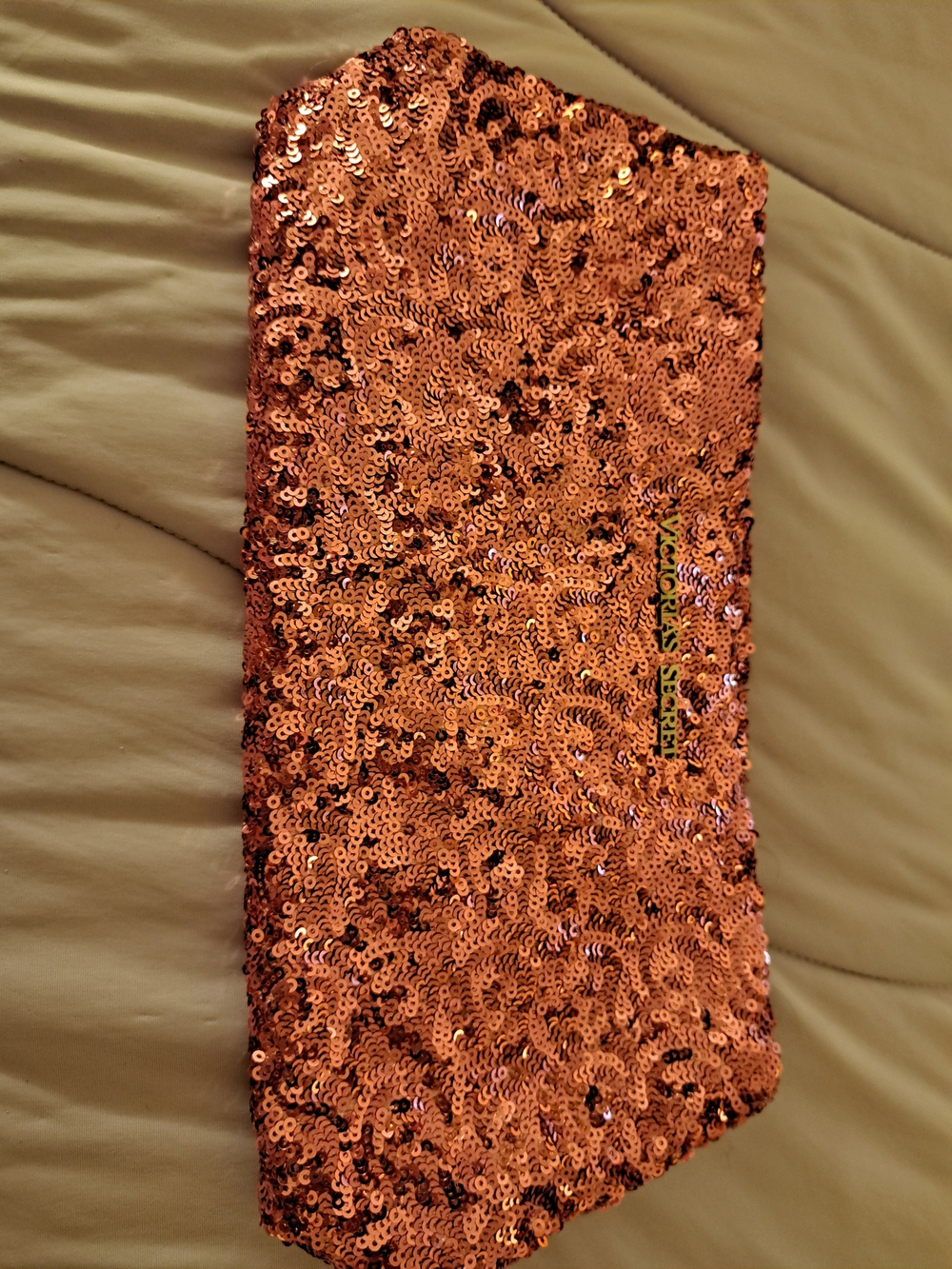 Pink Sequin Clutch Purse